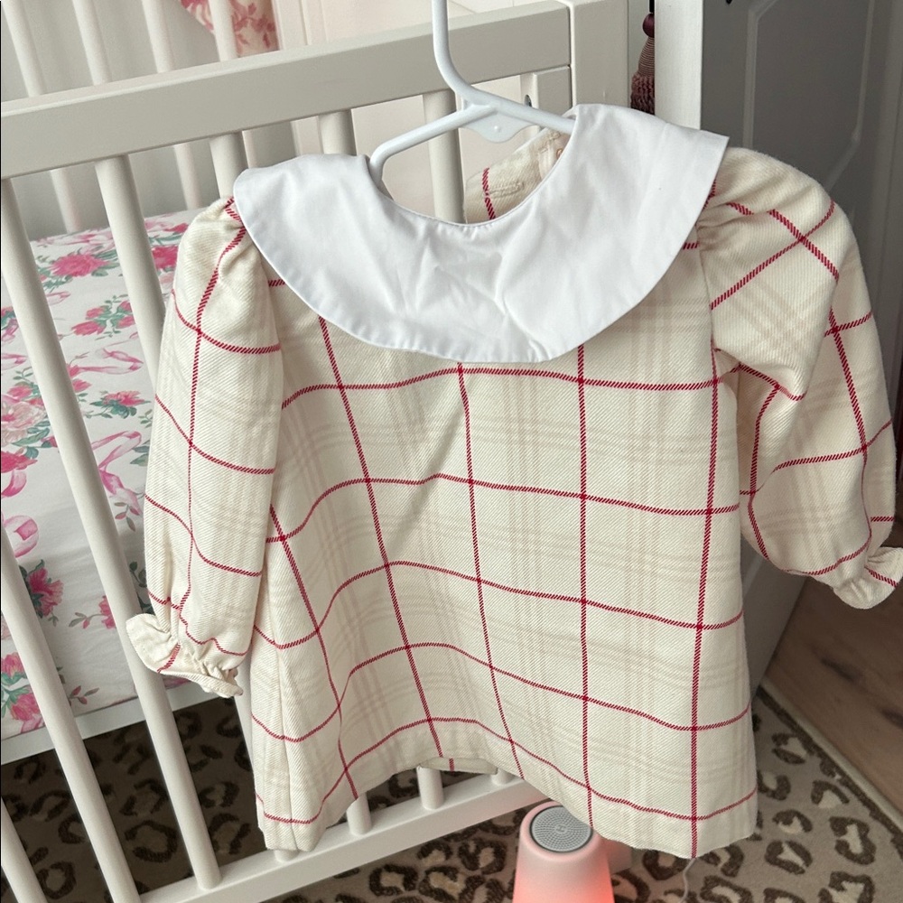 NWOT TBBC Cream & Red Plaid